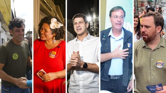 Candidatos para Prefeitura do Recife usam primeiro fim de semana de campanha para iniciar mobilizações - Montagem: jamildo.com