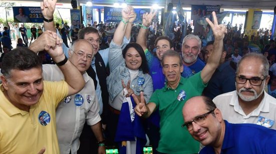 Leninha Dias, Gilson Machado e outros políticos do PL em convenção no domingo (04) - Divulgação