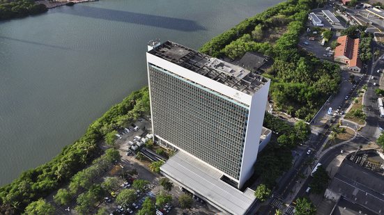 Vista aérea da Prefeitura do Recife, na ilha do Recife - Luciano Ferreira/Prefeitura do Recife