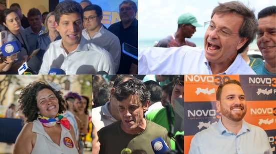 Candidatos à Prefeitura do Recife - Montagem: Jamildo.com