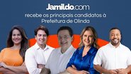 Após sabatinar os candidatos à Prefeitura de Jaboatão dos Guararapes, o Blog do Jamildo tem o prazer de receber os candidatos de Olinda - Montagem: Jamildo.com