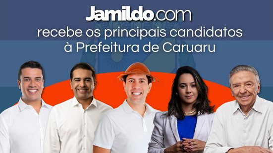 Após sabatinar os candidatos à Prefeitura de Olinda, o Blog do Jamildo tem o prazer de receber os candidatos de Caruaru - Montagem: Jamildo.com