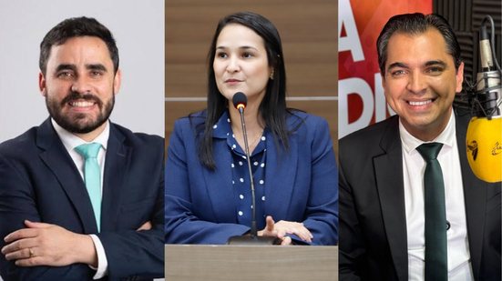 Almir Reis, Ingrid Zanella e Fernando Santos Jr. disputam a presidência da OAB de Pernambuco - Montagem: Jamildo.com