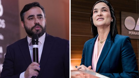 Almir Reis e Ingrid Zanella inauguram comitês no mesmo dia em disputa pela OAB - Montagem: Jamildo.com (com fotos de reprodução do Instagram)