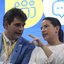 Marcelo Gouveia, presidente da AMUPE, com a governadora Raquel Lyra - DIVULGAÇÃO