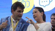 Marcelo Gouveia, presidente da AMUPE, com a governadora Raquel Lyra - DIVULGAÇÃO