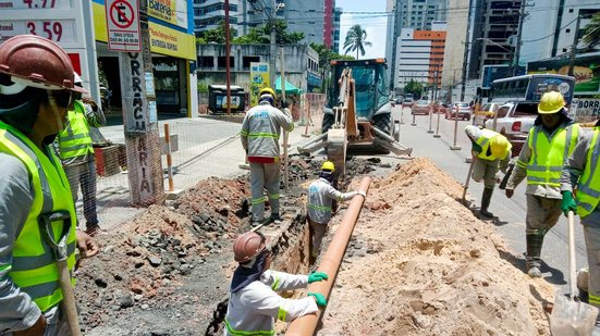 Compesa inicia nova etapa de obras de saneamento em Boa Viagem e Pina