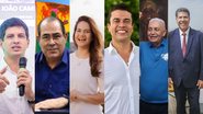 Veja que horas serão as posses de João Campos, Mano Medeiros, Mirella Almeida, Rodrigo Pinheiro, Ramos e Lula Cabral - Montagem: Jamildo.com