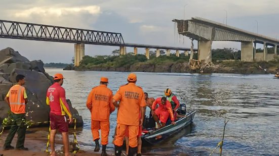 Após desabamento de Ponte entre o Maranhão e Tocantins, levantamento foi feito - Bombeiros do Tocantins/ Divulgação