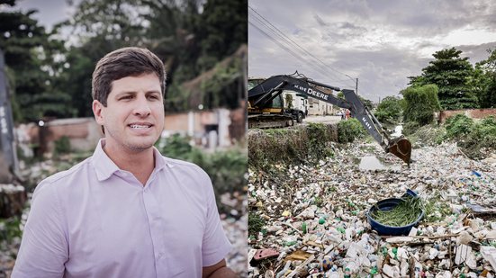 João Campos reclama de lixos nos canais da cidade e afirma que irá estudar formas de responsabilizar cidadãos - Edson Holanda/ Prefeitura do Recife