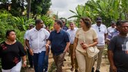 Lula Cabral em visita ao Morro do Morcego - Pedro Batista/Divulgação