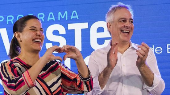 Alexandre Schneider e Raquel Lyra durante evento no fim do ano - Reprodução Instagram