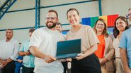 Raquel Lyra começa entrega de computadores para professores, projeto faz parte do PE + Digital - Janaína Pepeu/Secom