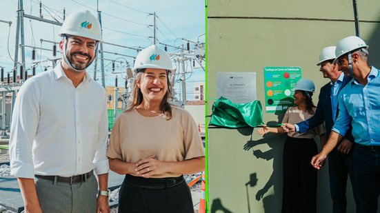 Raquel Lyra, representantes da neoenergia, Simão Durando e outros políticos participam de inauguração de subestação de Petrolina - Janaína Pepeu/Secom