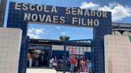 Escola Senador Novaes Filho está interditada desde março de 2024 - Reprodução