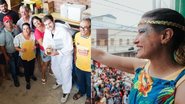 Pedro Campos e Raquel Lyra estavam no sertão durante esse carnaval - Divulgação- Janaina Pepeu/Secom Governo de Pernambuco