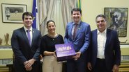 Raquel Lyra, Simão Durando e Antonio Coelho se encontraram na terça (15) - Divulgação