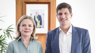 Gleisi Hoffmann e João Campos - DIVULGAÇÃO/ INSTAGRAM