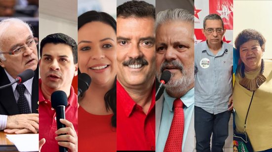 PT-PE tem 7 candidatos que concorrem à Presidência do diretório estadual - Montagem: Jamildo.com