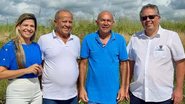 Celso Muniz Filho, ao lado do ex-prefeito Eduardo Honório e o candidato Marcílio Régio - Divulgação