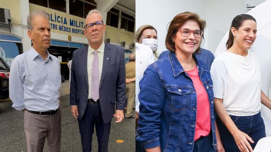 Uma comitiva foi até o hospital fazer uma avaliação do local