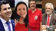 Os quatro pré-candidatos são Carlos Veras, deputado federal; Márcia Conrado, prefeita de Serra Talhada; Sérgio Goiana, secretário-geral do PT e Osmar Ricardo, deputado estadual.. - Reprodução da internet