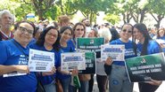 Enfermeiros protestaram no final de abril - Reprodução Instagram
