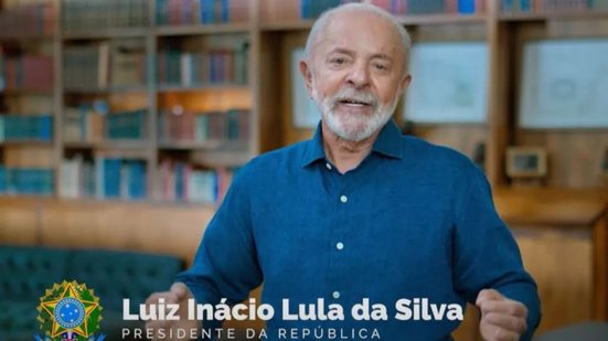 Presidente Lula em pronunciamento - REPRODUÇÃO/ SECOM