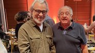 O empresário João Carlos (à direita), em momento de confraternização com a imprensa - Jamildo.com