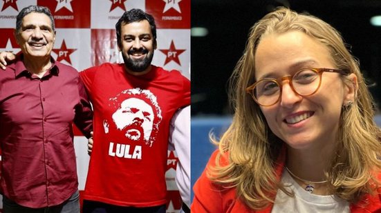 Deputado Estadual João Paulo, o candidato Pedro Alcântara e a vereadora do Recife, Kari Santos. - Foto: Reprodução / Redes Sociais