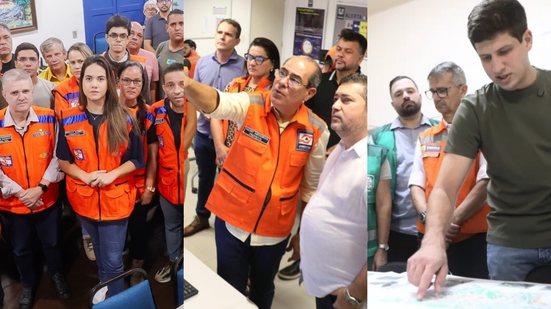 Prefeitos focam em acompanhar procedimentos da defesa civil durante fortes chuvas - Montagem: Jamildo.com