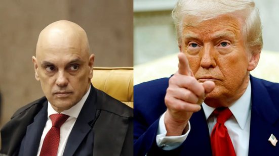 Alexandre de Moraes sofre ameaças do governo Trump - Agencia Brasil e Getty