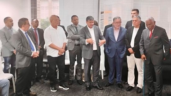 Marcílio Régio em reunião com ministro Wellington Dias - DIVULGAÇÃO