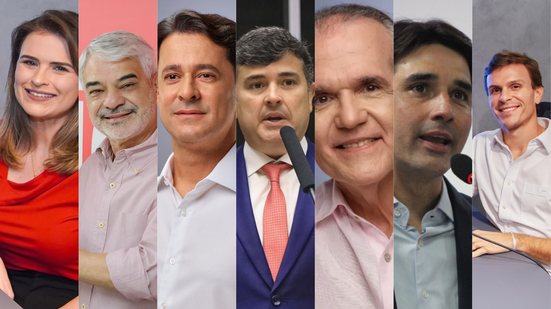 Pesquisa mostra intenção de votos ao Senado Federal pouco mais de um ano antes das eleições 2026 - Montagem: Jamildo.com