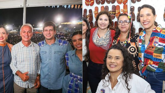 João Campos e Raquel Lyra em festejos juninos neste fim de semana - Reprodução Instagram- Yacy Ribeiro (SECOM)