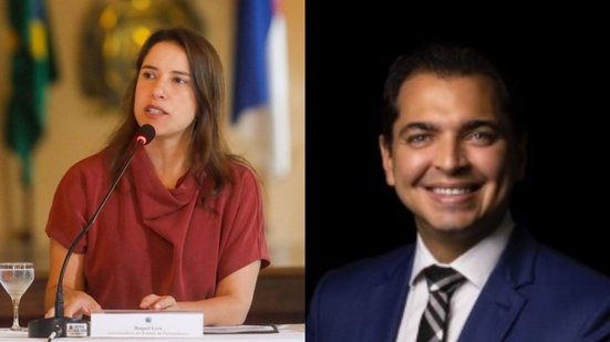Raquel Lyra e Fernando Santos Júnior - Reprodução