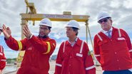 Carlos Santana foi em Suape conhecer e articular ação da Vard Promar - Deyvid França/ Prefeitura de Ipojuca