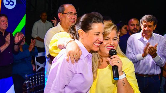Raquel Lyra na filiação de Andrea Medeiros ao PSD - Divulgação