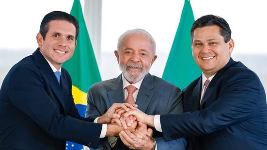 Hugo Motta, Lula e Davi Alcolumbre - Ricardo Stuckert/PR