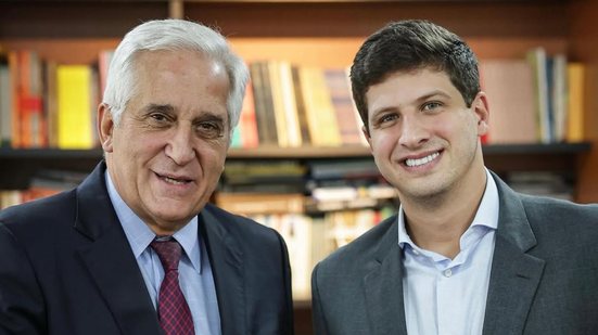 Presidentes de Cidadania e PSB, Comte Bittencourt e João Campos, se reúnem para formar federação entre os partidos - REPRODUÇÃO/ INSTAGRAM JOÃO CAMPOS