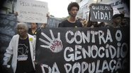Ato contra o genocídio da população negra no Brasil - AGÊNCIA BRASIL