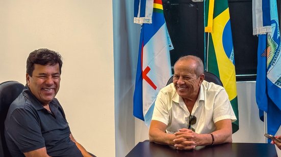 Deputado federal Mendonça Filho e prefeito de Goiana, Marcílio Régio - DIVULGAÇÃO