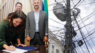 Governadora assinou autorização para Neoenergia contratar empresa responsável para embutimento da fiação elétrica do Bairro do Recife. - Foto: Divulgação