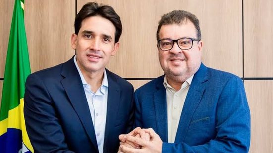 Ministro Silvio Costa Filho e Josafá Almeida, prefeito de São Caetano - DIVULGAÇÃO