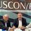 Antônio Cláudio Couto (Sinduscon), Bruno Veloso (Fiepe) e Cláudia Cartaxo (Sesi) assinam contrato de parceria - Jamildo.com