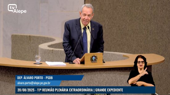 Deputado Álvaro Porto denuncia suposta milícia digital contra o governo do estado - DIVULGAÇÃO/ ALEPE