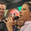 Gilberto Kassab e Raquel Lyra, no ato de filiação ao PSD - DIVULGAÇÃO