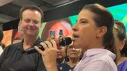 Gilberto Kassab e Raquel Lyra, no ato de filiação ao PSD - DIVULGAÇÃO