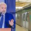 Presidente Lula passará o controle do Metrô do Recife ao governo Raquel Lyra, que deve privatizar - Ricardo Stuckert/PR; DIVULGAÇÃO: CBTU
