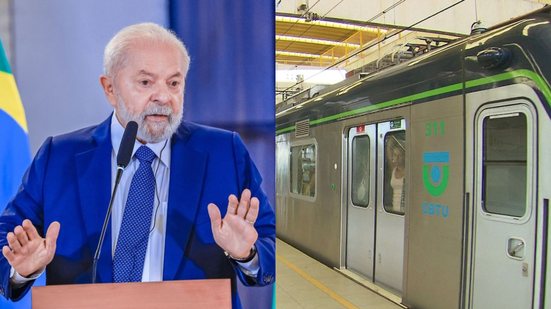 Presidente Lula passará o controle do Metrô do Recife ao governo Raquel Lyra, que deve privatizar - Ricardo Stuckert/PR; DIVULGAÇÃO: CBTU
